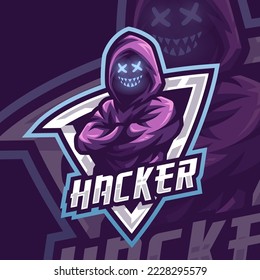 Esports logo hacker para tu grupo de élite