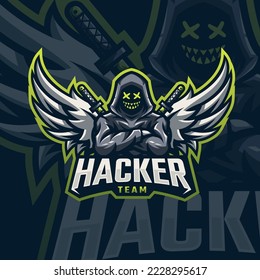 Esports logo hacker para tu grupo de élite