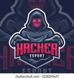 Esports logo hacker para tu grupo de élite
