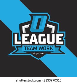 Esports logo letter D design template, initials gamer logo illustration, initials team work logo