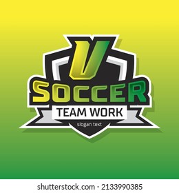 Esports logo letter V design template, initials gamer logo illustration, initials team work logo