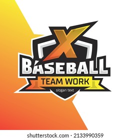 Esports logo letter X design template, initials gamer logo illustration, initials team work logo