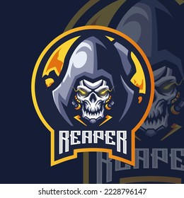 Esports logo reaper robots for your elite team