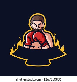Esports Logo Template Boxing