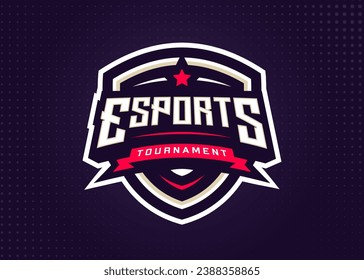 Esports Logo Template for Gaming Team or Game Tournament