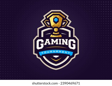 Esports Logo Template for Gaming Team or Game Tournament