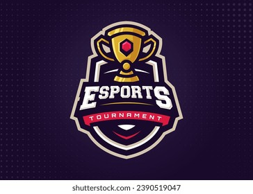 Esports Logo Template for Gaming Team or Game Tournament