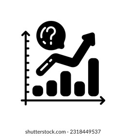 Esporta el icono de predicciones en el vector. Ilustración