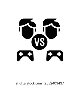 Esports Pvp Filled Icon Vector Illustration