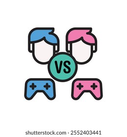 Esports Pvp Icon Vector Illustration