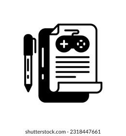 Esports scenario icon in vector. Illustration