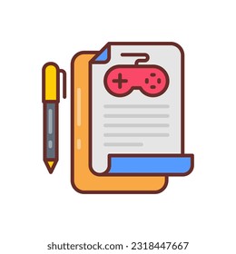 Esports scenario icon in vector. Illustration