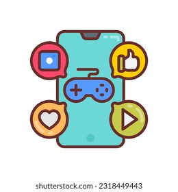 Esports social media icon in vector. Illustration
