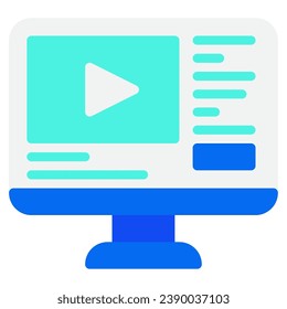 eSports Stream icon illustration, for web, app, infographic, etc