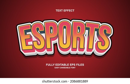 esports style editable text effect