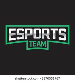  esports team and sports text logo, gaming logo, , vector, 