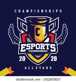 E-sports tournament, championship banner template