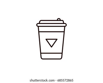 Espresso or Cappuccino or coffee,Outline Symbol icon