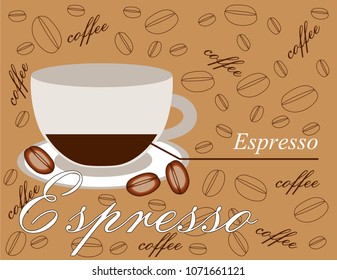 Espresso coffee banner