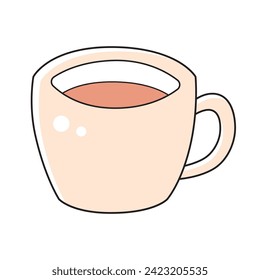 Espresso coffee cup isolated vector illustration