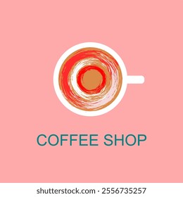 Espresso Coffee Cup Symbol Design Template