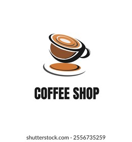 Espresso Coffee Cup Symbol Design Template