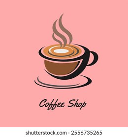 Espresso Coffee Cup Symbol Design Template