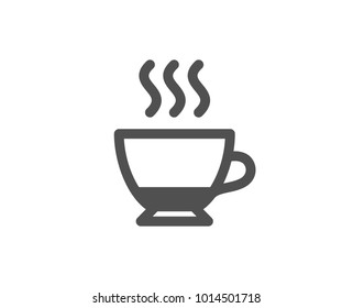 Espresso coffee icon. Hot drink sign. Beverage symbol. Quality design elements. Classic style. Vector