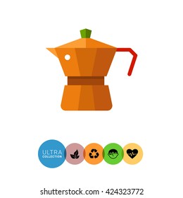 Espresso coffee maker icon