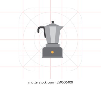 Espresso coffee maker icon
