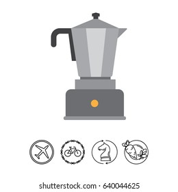 Espresso coffee maker icon