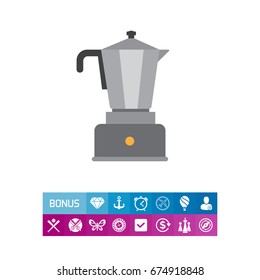 Espresso coffee maker icon