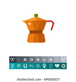 Espresso coffee maker icon