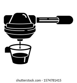 Espresso coffee maker icon. Simple illustration of espresso coffee maker vector icon for web design isolated on white background