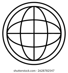 
Espresso coffee outline vector illustration