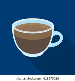 Espresso coffee.Different types of coffee single icon in flat style vector symbol stock illustration web.