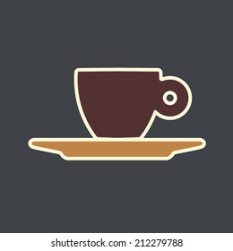 Espresso cup flat design