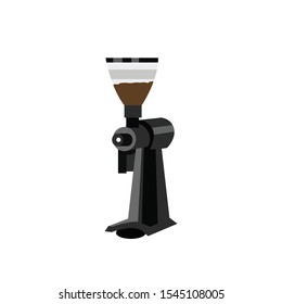 Espresso grinders for cafe, espresso machine, isolated vector 