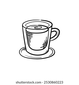 Espresso Hand-Drawn Food Vector Icon