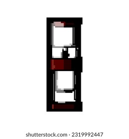 espresso ice drip coffee game pixel art retro vector. bit espresso ice drip coffee. old vintage illustration
