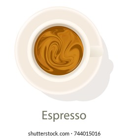 Espresso icon. Cartoon illustration of espresso vector icon for web