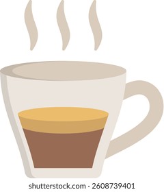 Espresso Icon Flat Vector Illustration