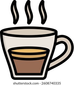 Espresso Icon Lineal Color Vector Illustration