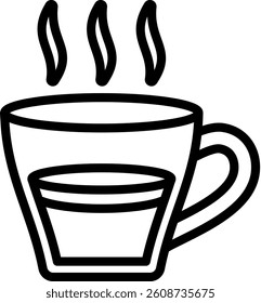 Espresso Icon Outline Vector Illustration