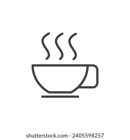 espresso icon. sign for mobile concept and web design. outline vector icon. symbol, logo illustration. vector graphics.