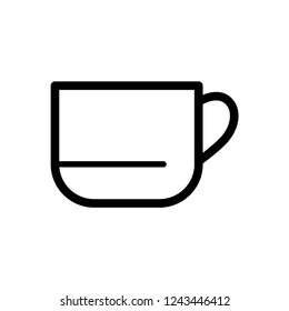 Espresso icon. Strong coffee in espresso cup and smoke. Vector Illustration.