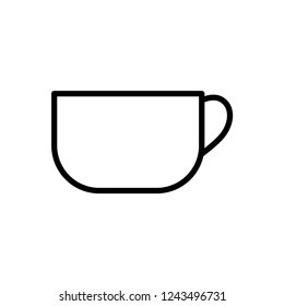 Espresso icon. Strong coffee in espresso cup and smoke. Vector Illustration.
