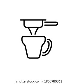 Espresso icon in vector. Logotype 