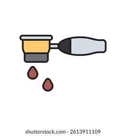 espresso icon with white background vector stock illustration
