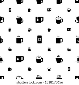 espresso icons pattern seamless white background. Included editable filled tea cup, vending machine, mug, coffee, cup, coffee cup icons. espresso icons for web and mobile.